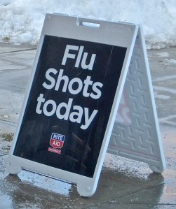 Flu Shots Sign picture from Confluence! by smilla4 @ Flickr